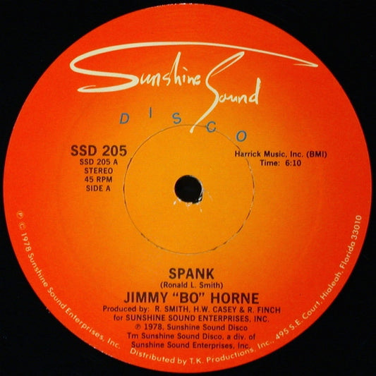 Jimmy "Bo" Horne : Spank (12")