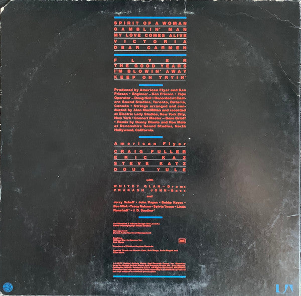 American Flyer : Spirit Of A Woman (LP, Album)
