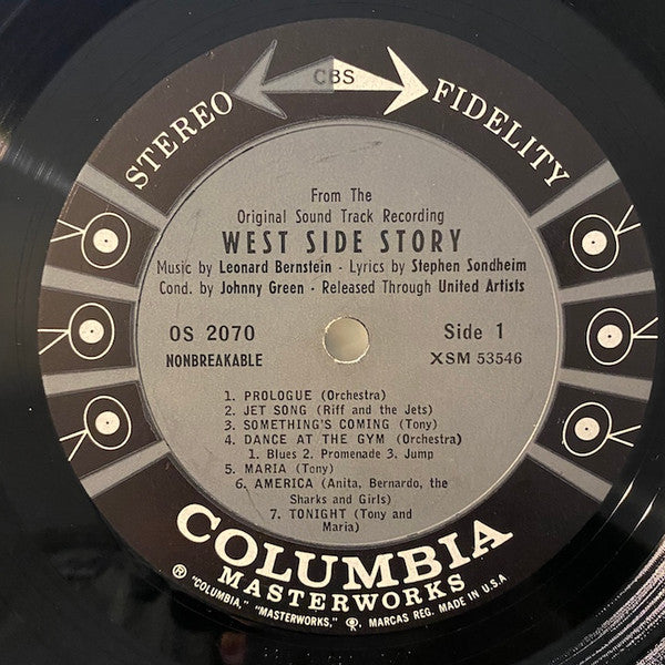 Leonard Bernstein : West Side Story (The Original Sound Track Recording) (LP, Album, Pit)