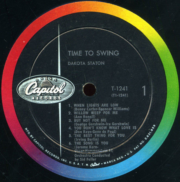 Dakota Staton : Time To Swing (LP, Album, Mono)