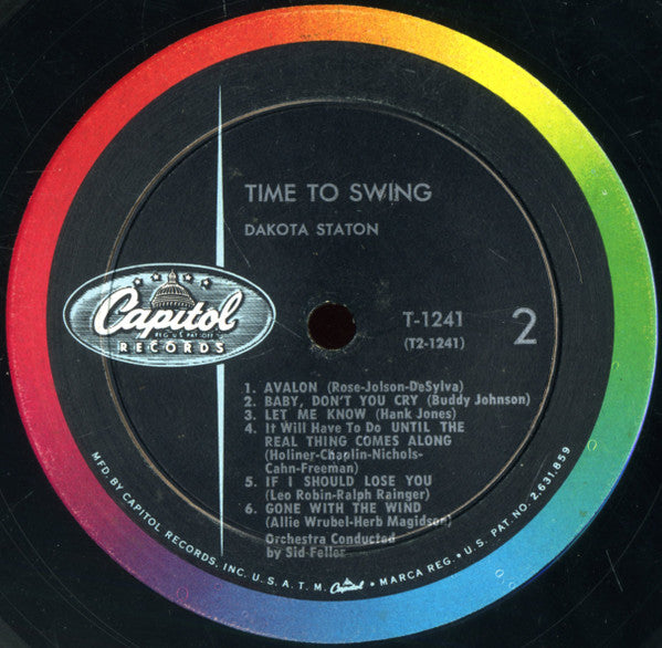Dakota Staton : Time To Swing (LP, Album, Mono)