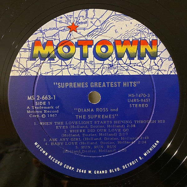 Diana Ross And The Supremes* : Greatest Hits (2xLP, Album, Comp, RCA)