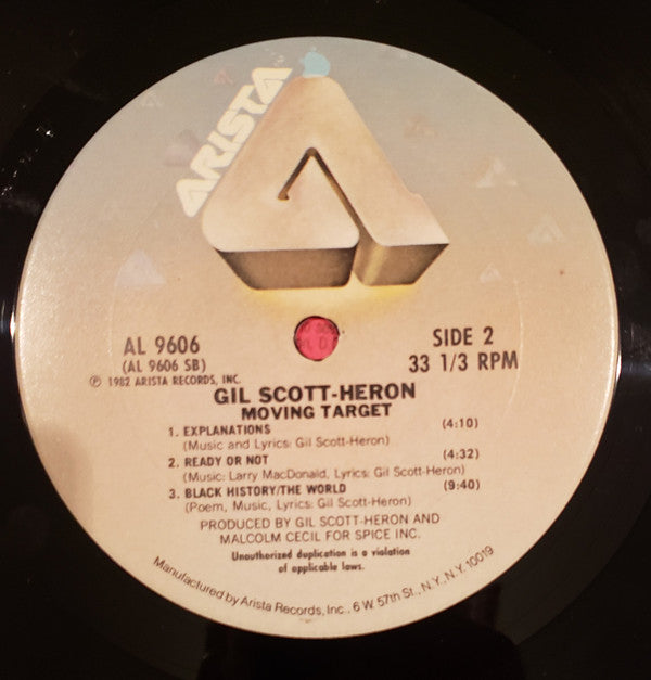 Gil Scott-Heron : Moving Target (LP, Album, Ter)