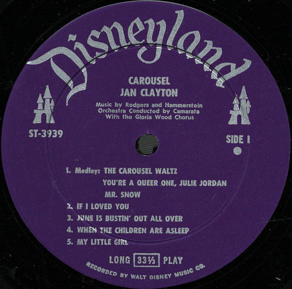 Jan Clayton, Rodgers & Hammerstein, Camarata* : Carousel (LP, Album, Mono, RE)