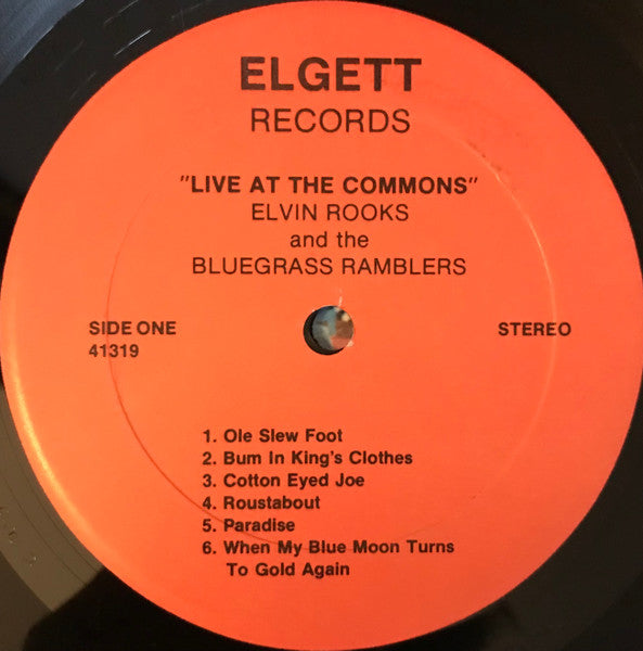 Elvin Rooks And The Blue Grass Ramblers : Live At The Commons (LP, Album)