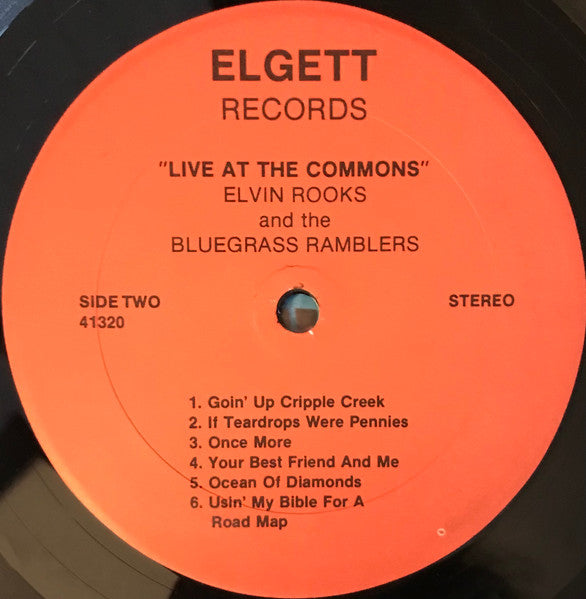 Elvin Rooks And The Blue Grass Ramblers : Live At The Commons (LP, Album)