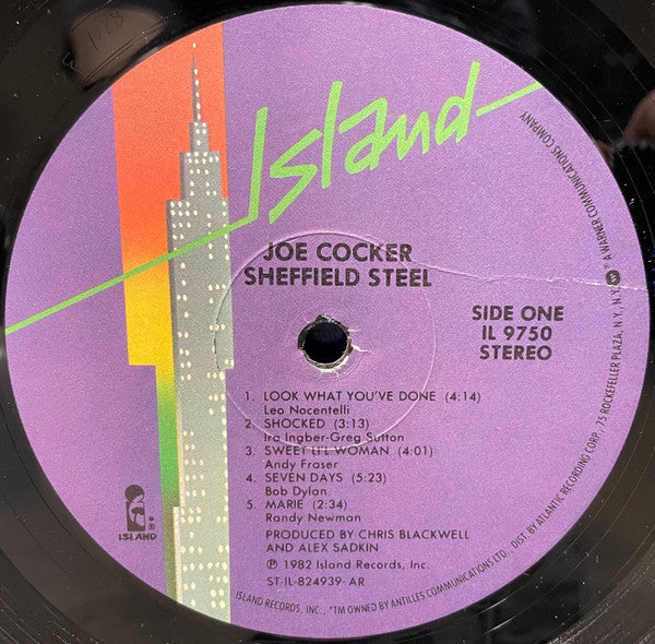 Joe Cocker : Sheffield Steel (LP, Album, All)