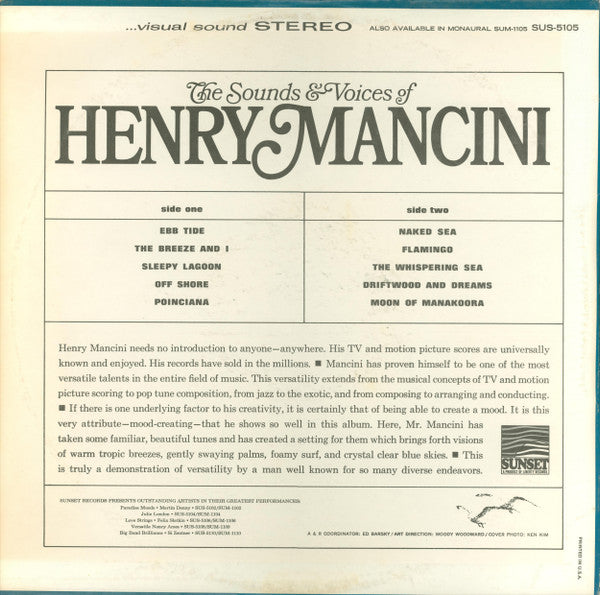 Henry Mancini : The Sounds & Voices Of Henry Mancini (LP, Album, RE)