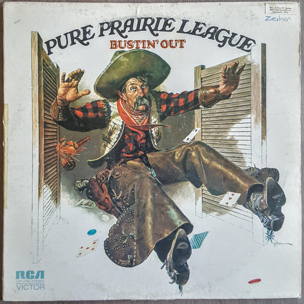Pure Prairie League : Bustin' Out (LP, Album, Ind)