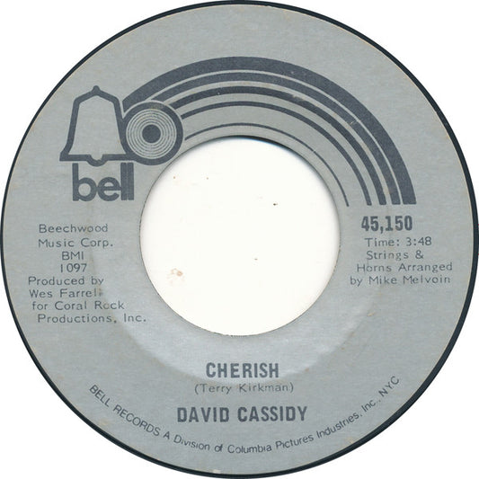 David Cassidy : Cherish (7", Single)