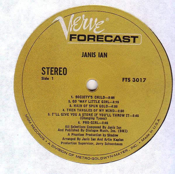 Janis Ian : Janis Ian (LP, Album)