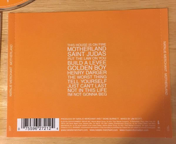 Natalie Merchant : Motherland (HDCD, Album, Enh)