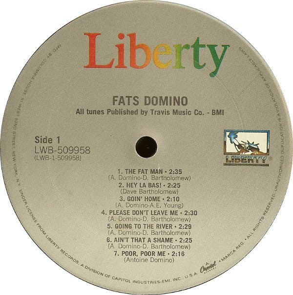 Fats Domino : Fats Domino (2xLP, Comp, Club, RE, Car)