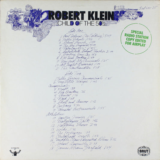 Robert Klein : Child Of The Fifties (LP, Album, Promo, Gre)