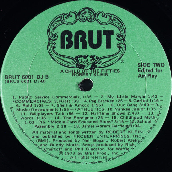 Robert Klein : Child Of The Fifties (LP, Album, Promo, Gre)