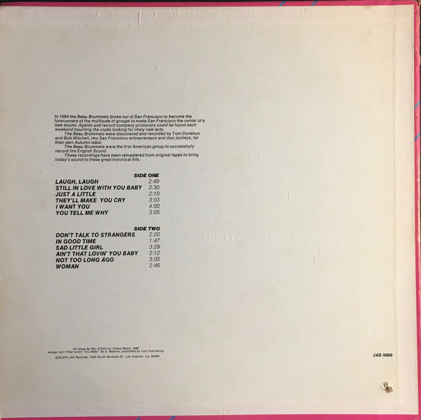 The Beau Brummels : The Original Hits Of The Beau Brummels (LP, Comp)