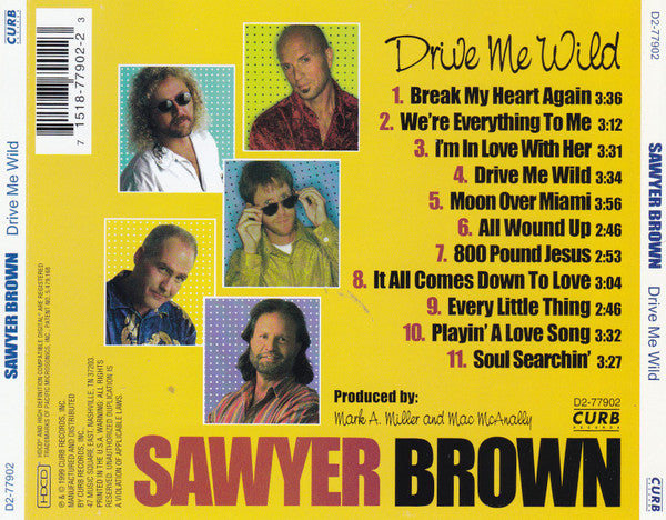 Sawyer Brown : Drive Me Wild (HDCD, Album)