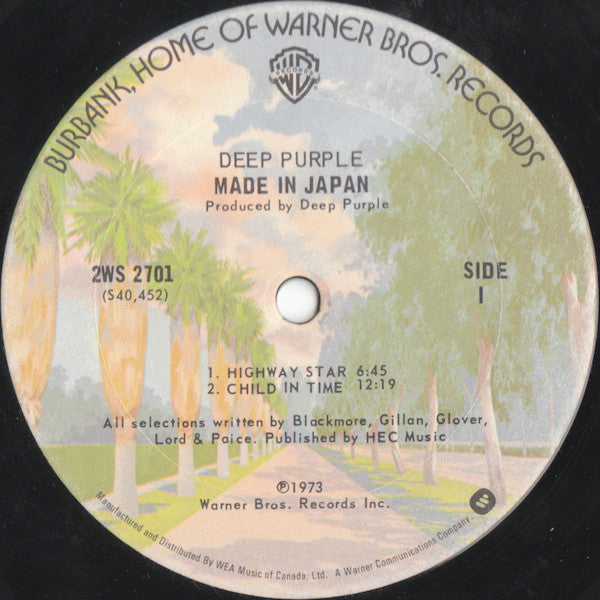 Deep Purple : Made In Japan (2xLP, Album, RE)