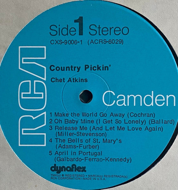 Chet Atkins : Country Pickin' (2xLP, Comp, Ind)