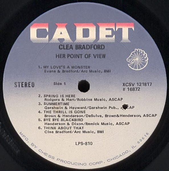 Clea Bradford : Her Point Of View (LP, Album)