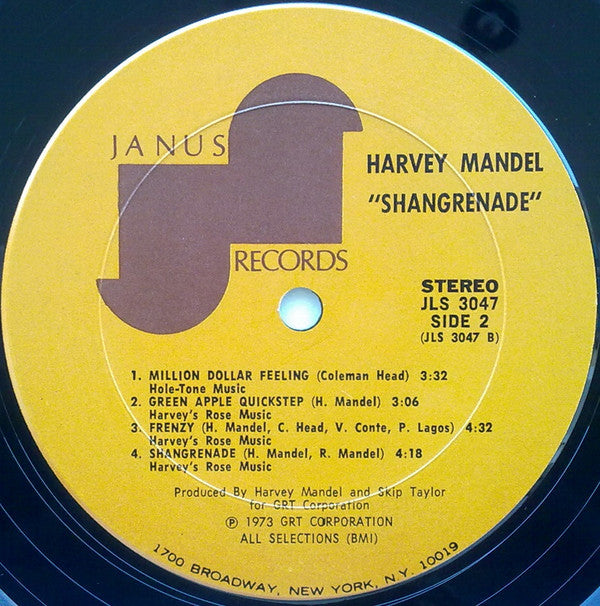 Harvey Mandel : Shangrenade (LP, Album, Pit)