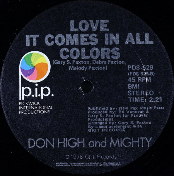 Don High And Mighty : Black Cojack (12", Ltd)