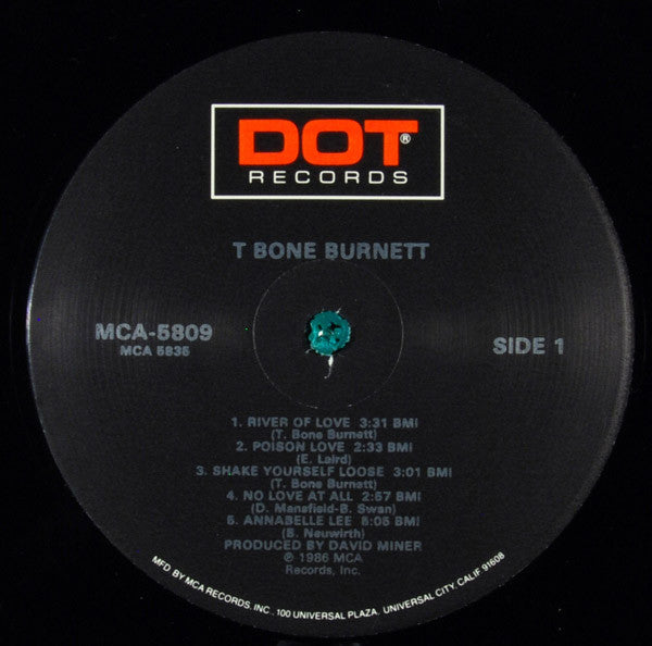 T Bone Burnett* : T Bone Burnett (LP, Album, Pin)