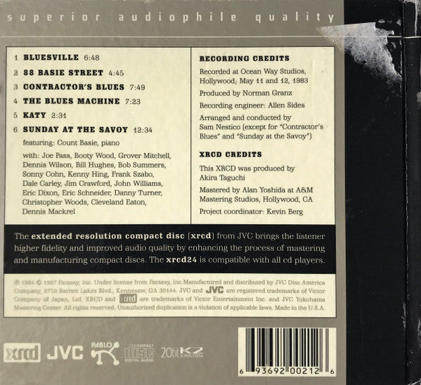 Count Basie & His Orchestra* : "88 Basie Street" (XRCD, Album, RE, RM, Dig)