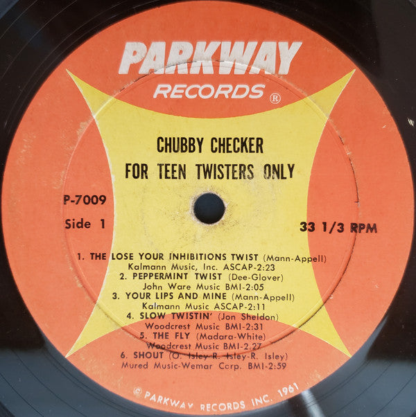 Chubby Checker : For 'Teen Twisters Only (LP, Album, Mono)