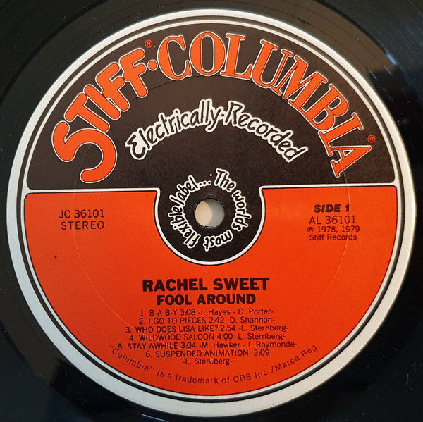 Rachel Sweet : Fool Around (LP, Album, Pit)