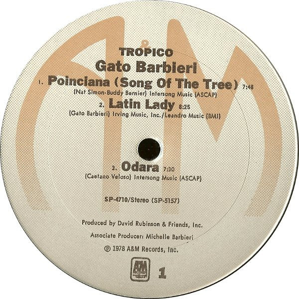 Gato Barbieri : Tropico (LP, Album)