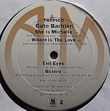 Gato Barbieri : Tropico (LP, Album)