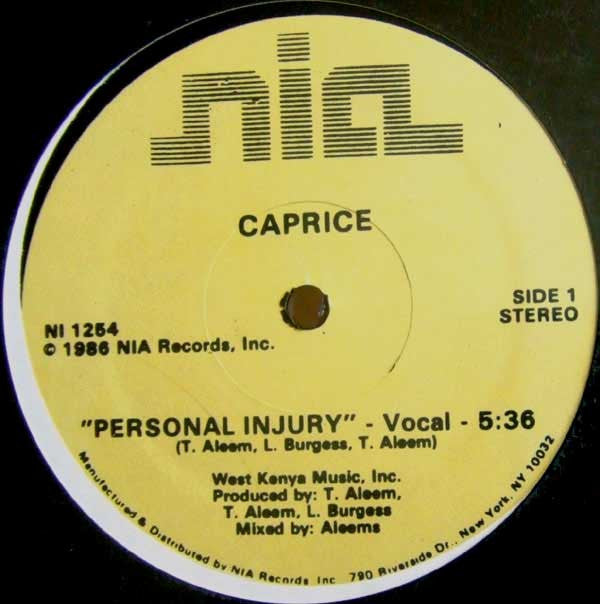 Caprice : Personal Injury (12")