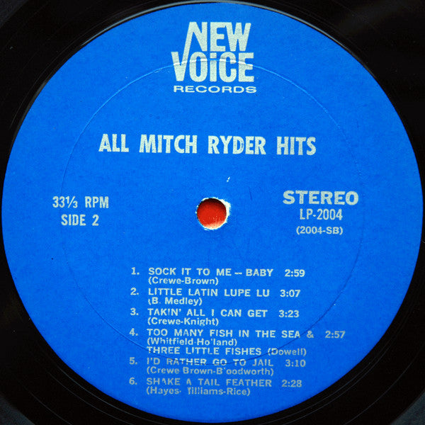 Mitch Ryder : All Mitch Ryder Hits! (LP, Comp)
