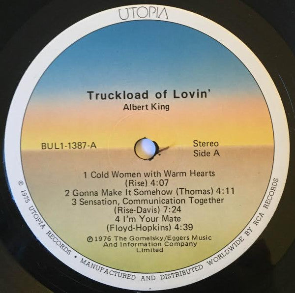 Albert King : Truckload Of Lovin' (LP, Album)
