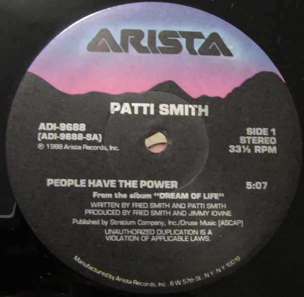 Patti Smith : People Have The Power (12")