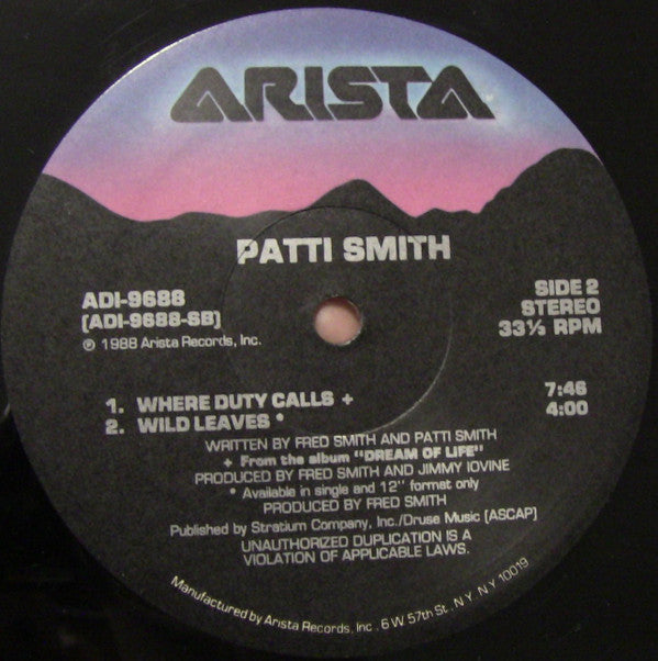 Patti Smith : People Have The Power (12")