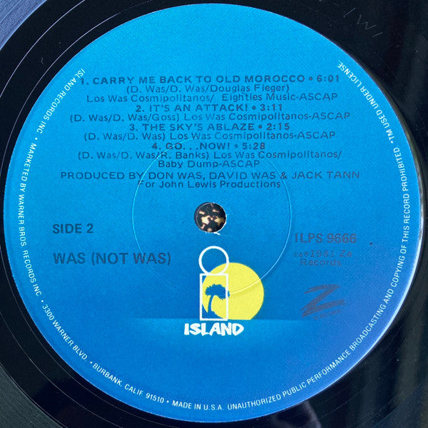 Was (Not Was) : Was (Not Was) (LP, Album, Jac)