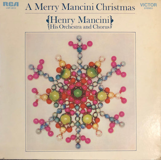 Henry Mancini, His Orchestra And Chorus* : A Merry Mancini Christmas (LP, Album, RE, Ind)