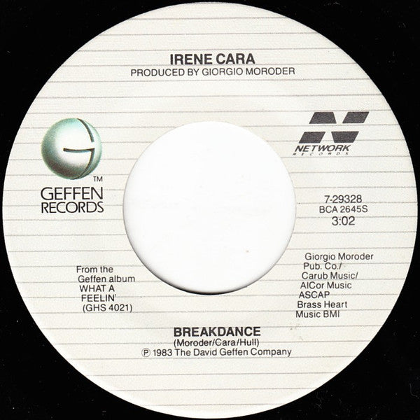 Irene Cara : Breakdance (7", Single, Spe)