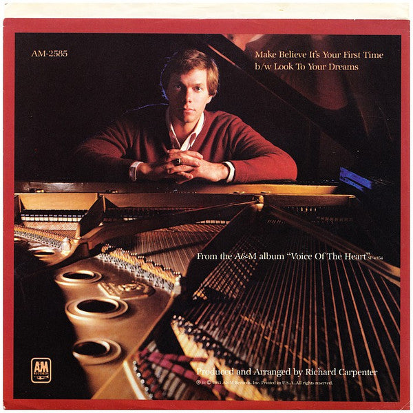 Carpenters : Make Believe It's Your First Time (7", Single, Mon)