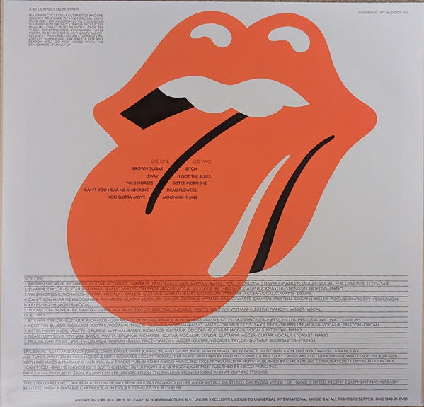 The Rolling Stones : Sticky Fingers  (LP, Album, RE, RM, 180)