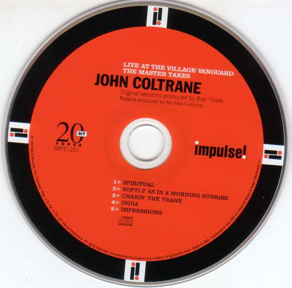 John Coltrane : Live At The Village Vanguard (The Master Takes) (CD, Comp, RM)