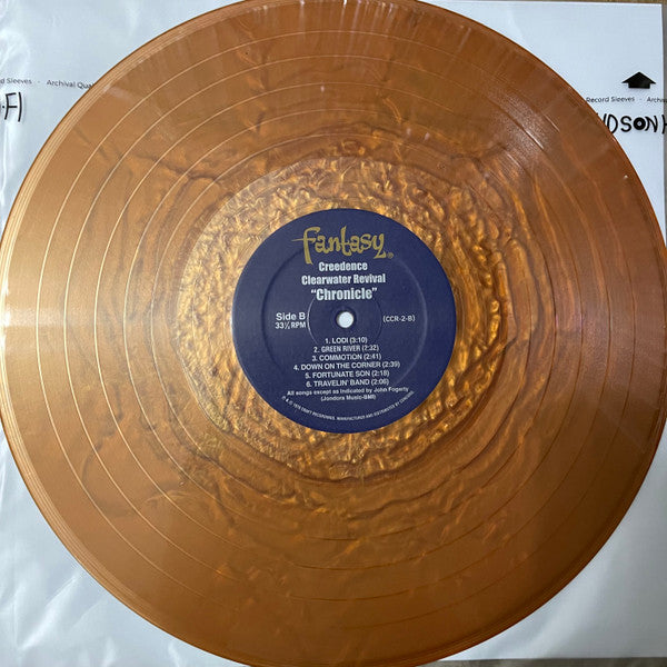 Creedence Clearwater Revival Featuring John Fogerty : Chronicle - The 20 Greatest Hits (2xLP, Comp, Ltd, RE, Met)