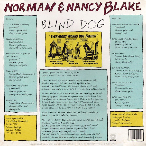 Norman & Nancy Blake : Blind Dog (LP, Album)