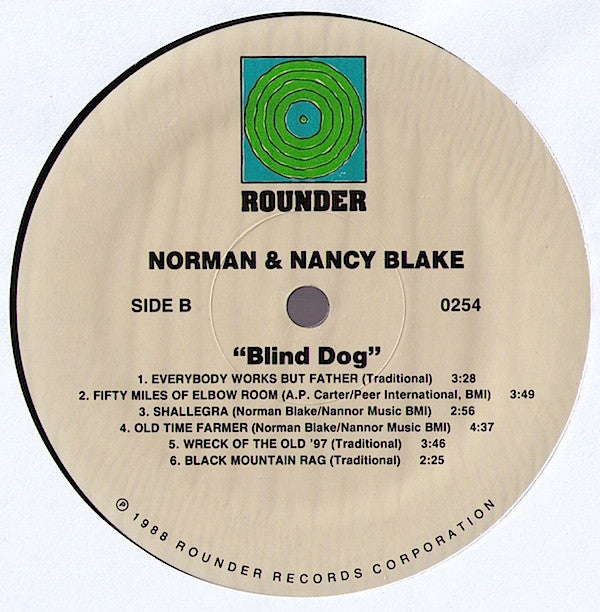 Norman & Nancy Blake : Blind Dog (LP, Album)