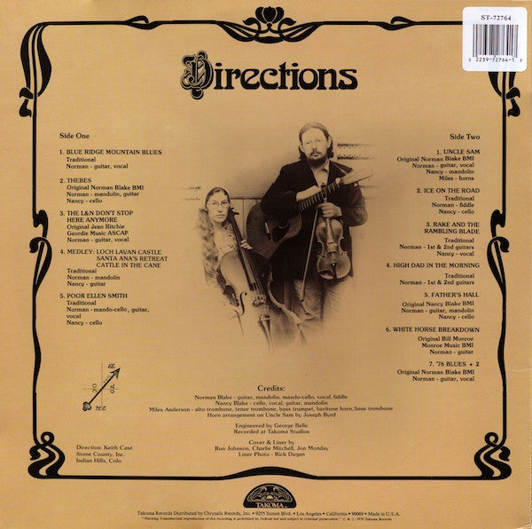 Norman Blake (2) : Directions (LP, Album)