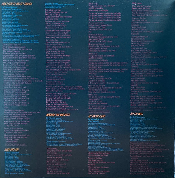 Michael Jackson : Off The Wall (LP, Album, Ter)