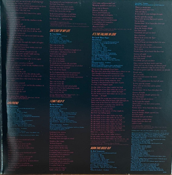 Michael Jackson : Off The Wall (LP, Album, Ter)