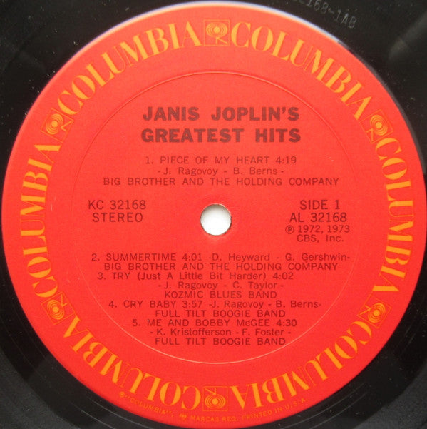 Janis Joplin : Janis Joplin's Greatest Hits (LP, Comp, Pit)